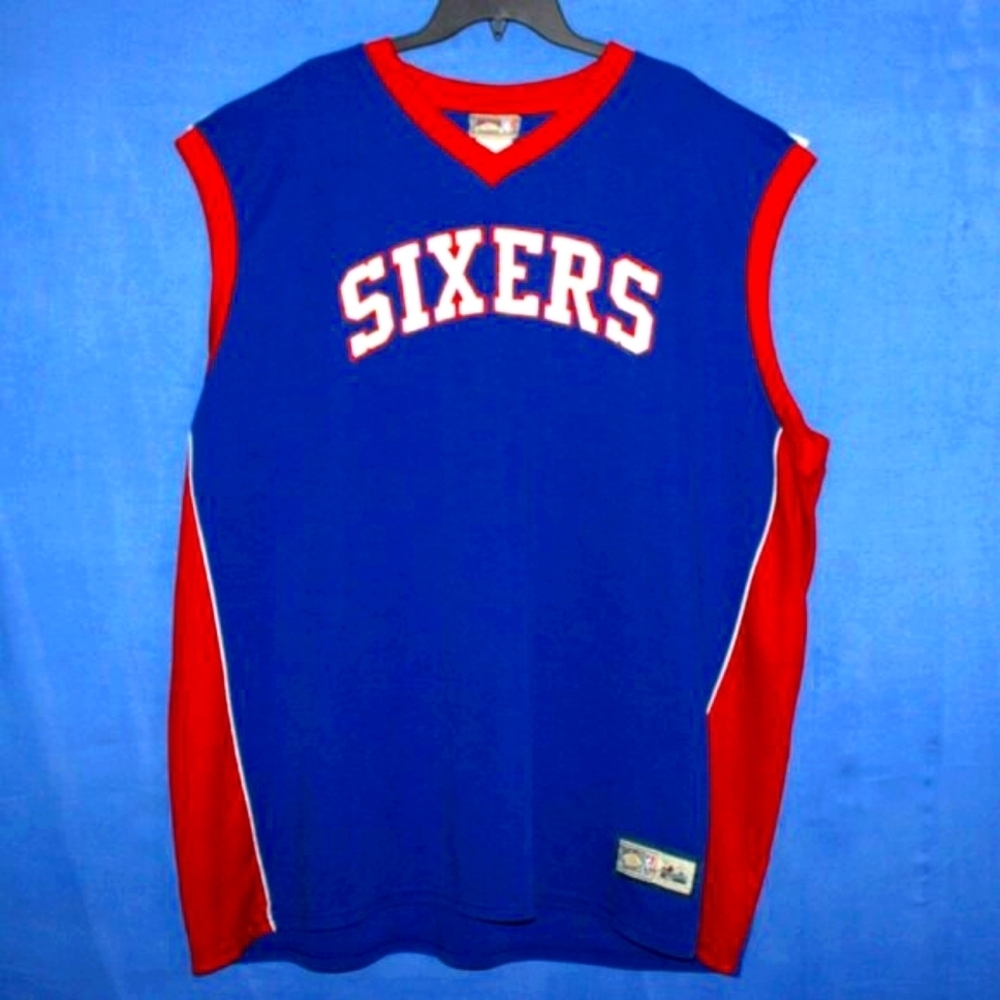Majestic Hardwood Classics NBA Philadelphia 76ers "Sixers" Jersey